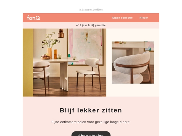 Alles voor een mooie eetkamer!