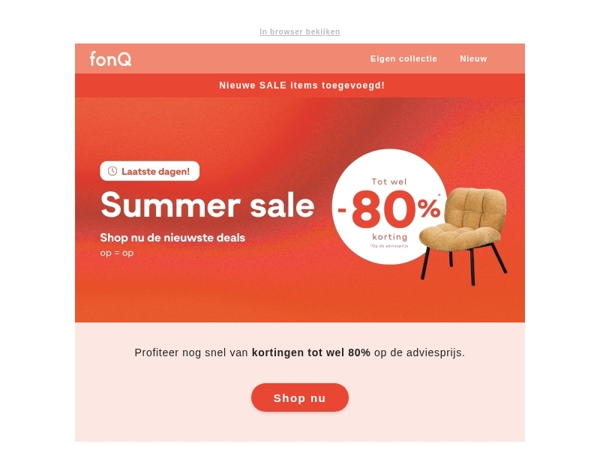 Nieuwe SALE items toegevoegd!