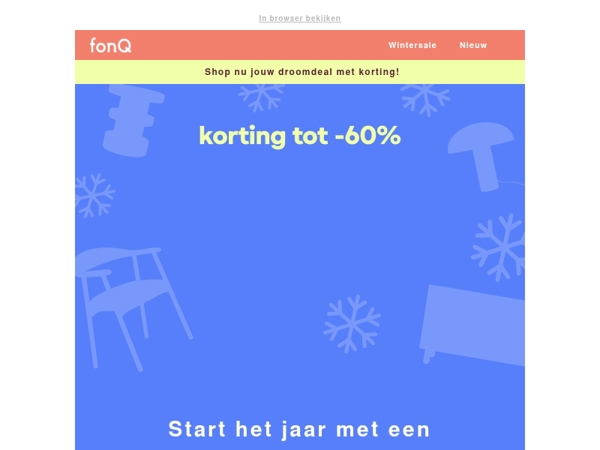 Wintersale! Start het jaar met een droomdeal!