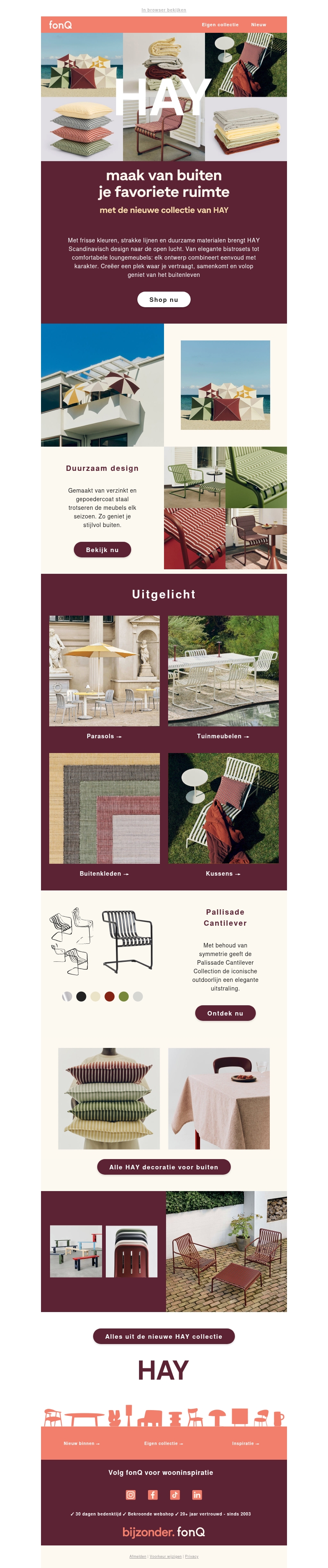 Ontdek de nieuwe tuincollectie van HAY Ontdek de nieuwe tuincollectie van HAY