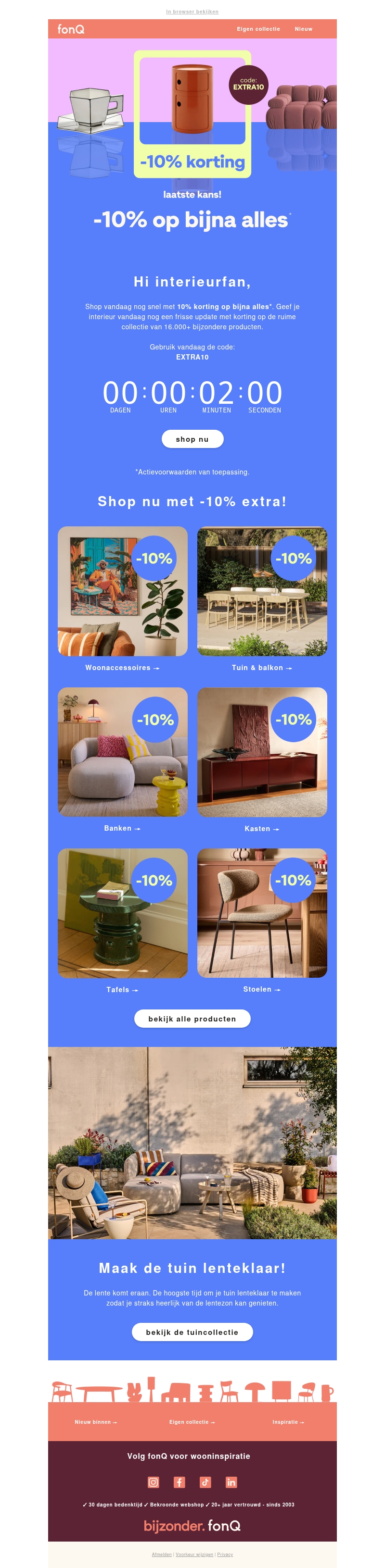 Laatste kans: 10% korting met EXTRA10 Laatste kans: 10% korting met EXTRA10