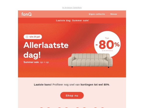 Laatste dag: Summer sale❗
