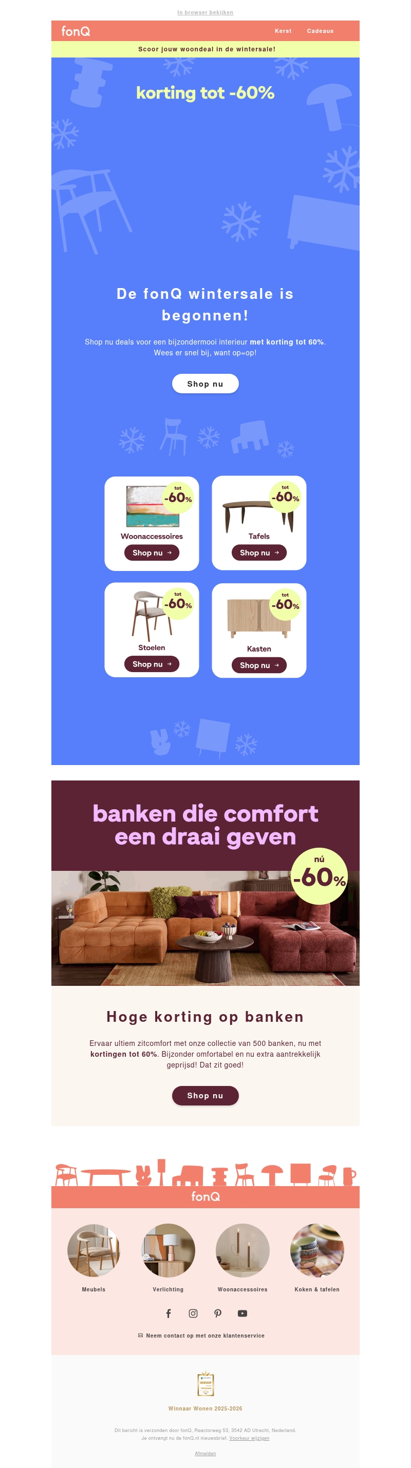 De wintersale bij fonQ is begonnen! De wintersale bij fonQ is begonnen!