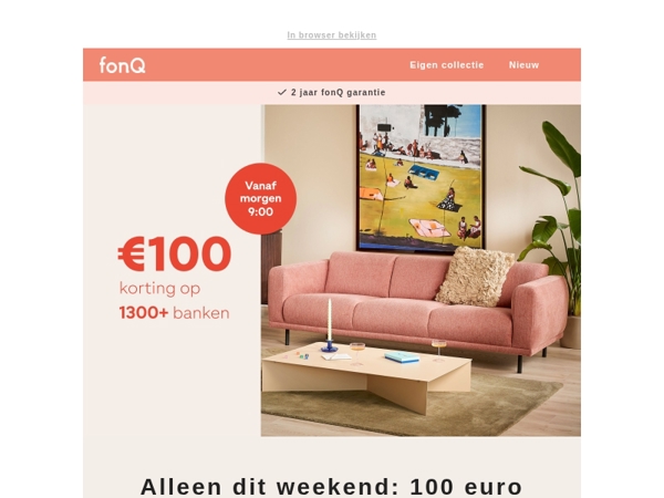 Dit weekend: 100 euro korting op meer dan 1300 banken