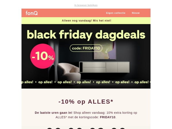 Alleen vandaag: -10% op ALLES*