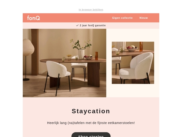 Staycation: eindeloos (na)tafelen