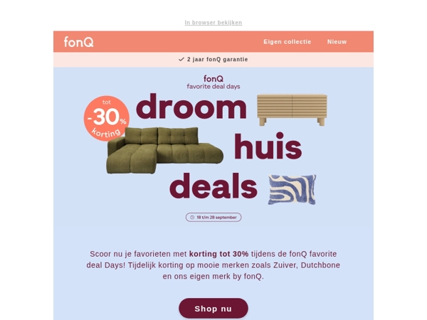 Profiteer als eerste van de fonQ favorite deal days!