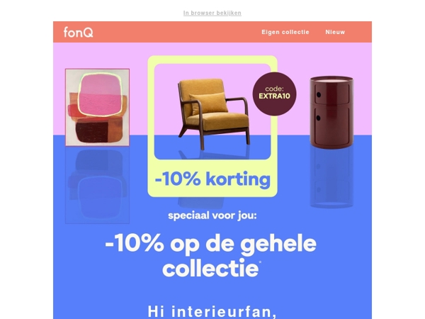 Shop nu met 10% korting met EXTRA10