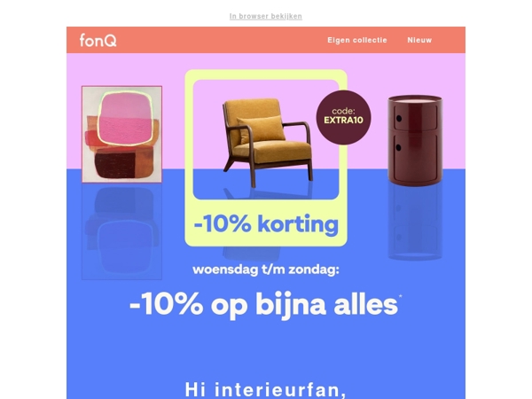 Profiteer nog snel van 10% korting met EXTRA10
