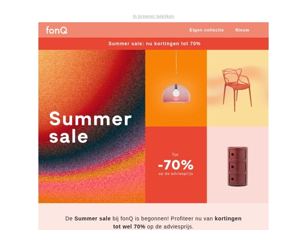 De Summer sale bij fonQ is begonnen!