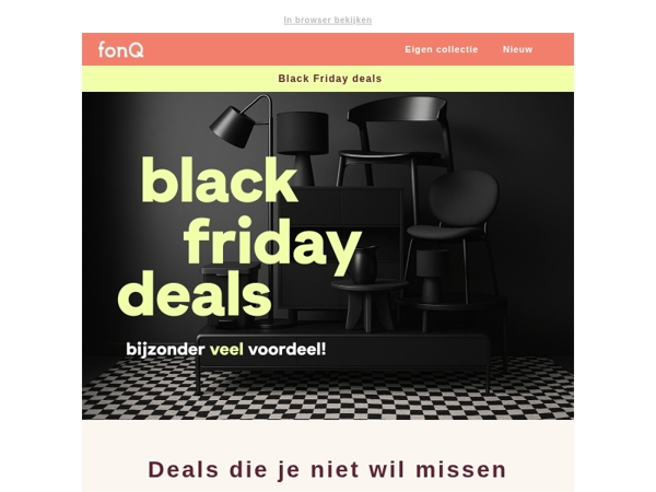 Bijzonder veel nieuwe black friday deals