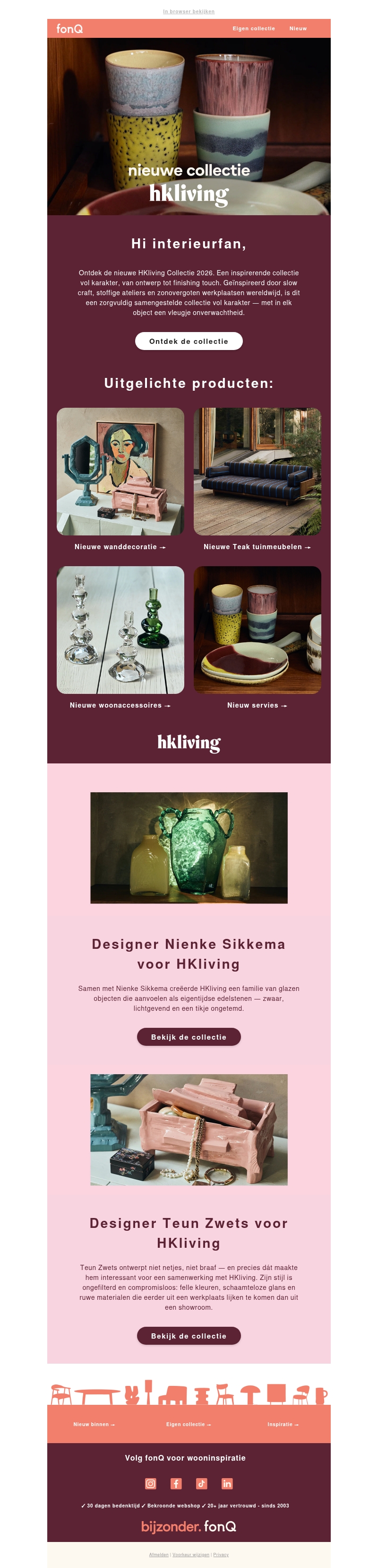 Nieuwe collectie van HKliving Nieuwe collectie van HKliving
