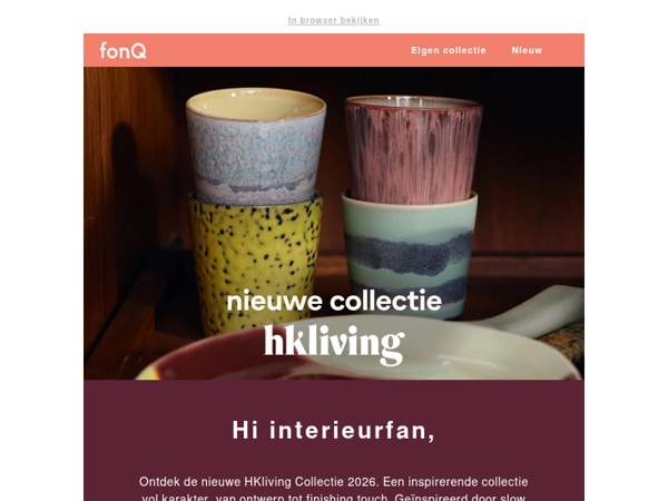 Nieuwe collectie van HKliving