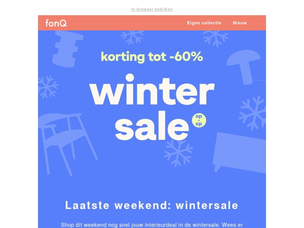 Laatste weekend: deals met korting tot 60%