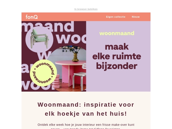 Woonmaand: inspiratie voor elk hoekje van het huis!