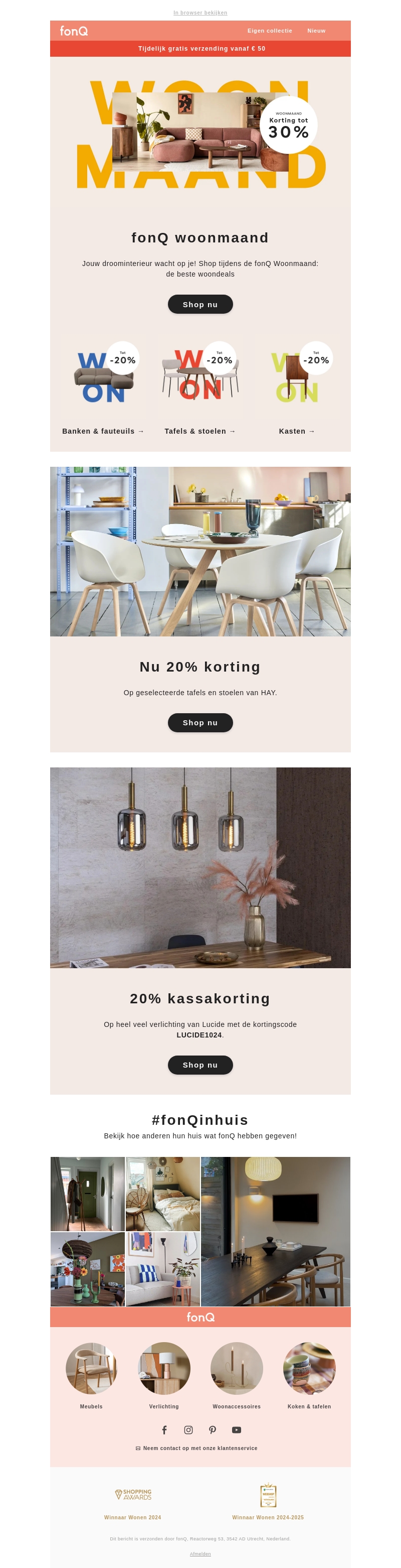 Tijdelijk gratis verzending vanaf € 50 Tijdelijk gratis verzending vanaf € 50