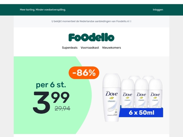 Deze deo-aanbieding ruikt goed