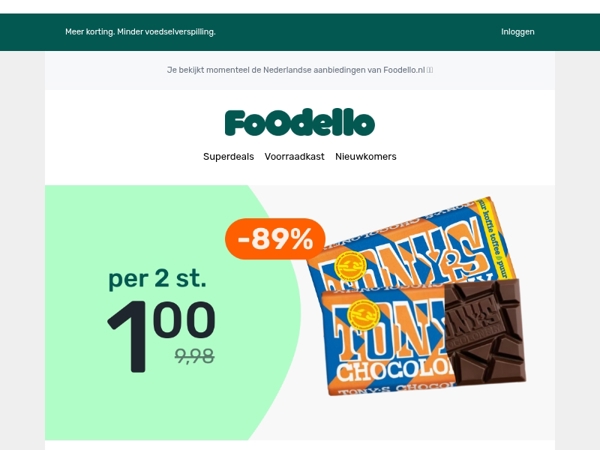 2 repen Tony’s Koffie Toffee - €1 😋