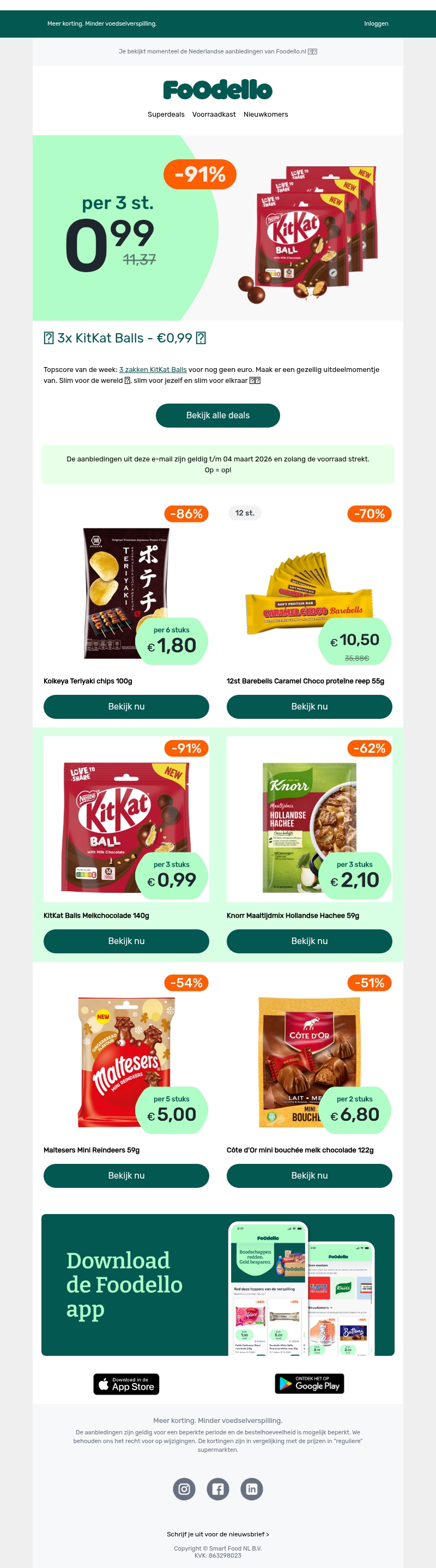 π± 3x KitKat Balls - β¬0,99 π« π± 3x KitKat Balls - β¬0,99 π«