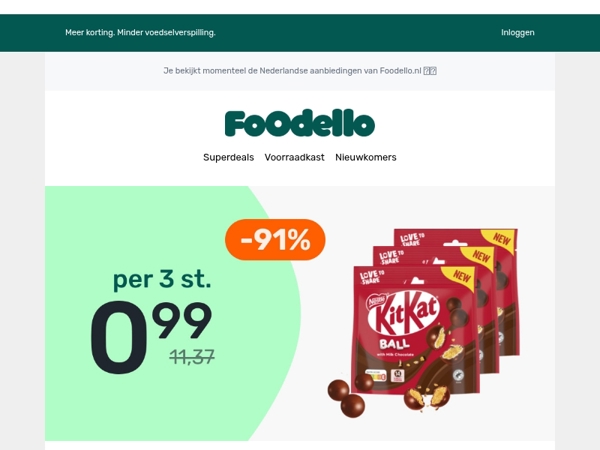 🐱 3x KitKat Balls - €0,99 🍫