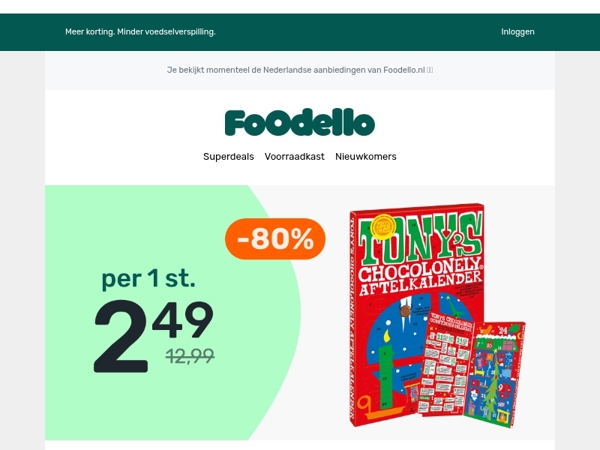 Tony’s Adventskalender! - €2,49 🎄