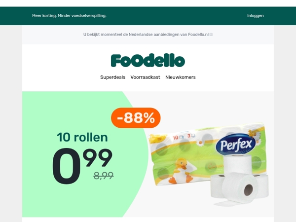 Vandaag: wc-papier voor €0,99