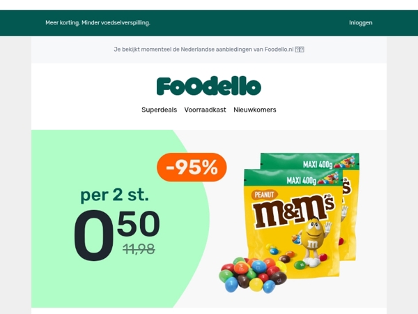 2 zakken M&M's 🥜 400g - €0,50