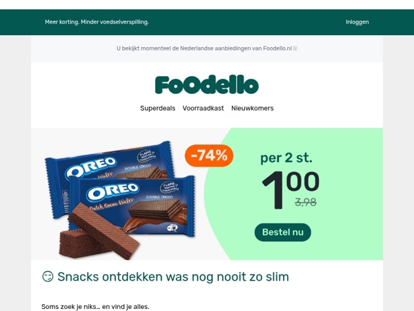 Wat als jouw snackfavoriet er nu tussen zit?