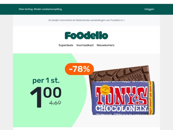 Een beetje Tony’s maakt alles beter.