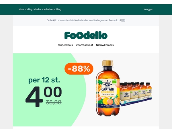 12x Kombucha drinks voor €4 😍