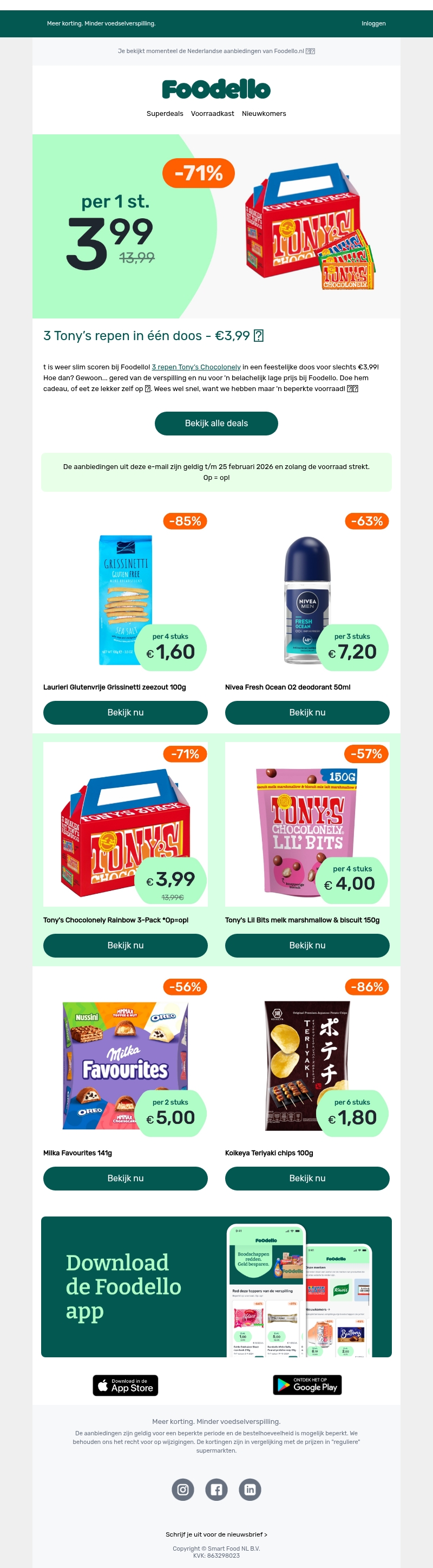 3 Tony’s repen in één doos - €3,99 🍫 3 Tony’s repen in één doos - €3,99 🍫