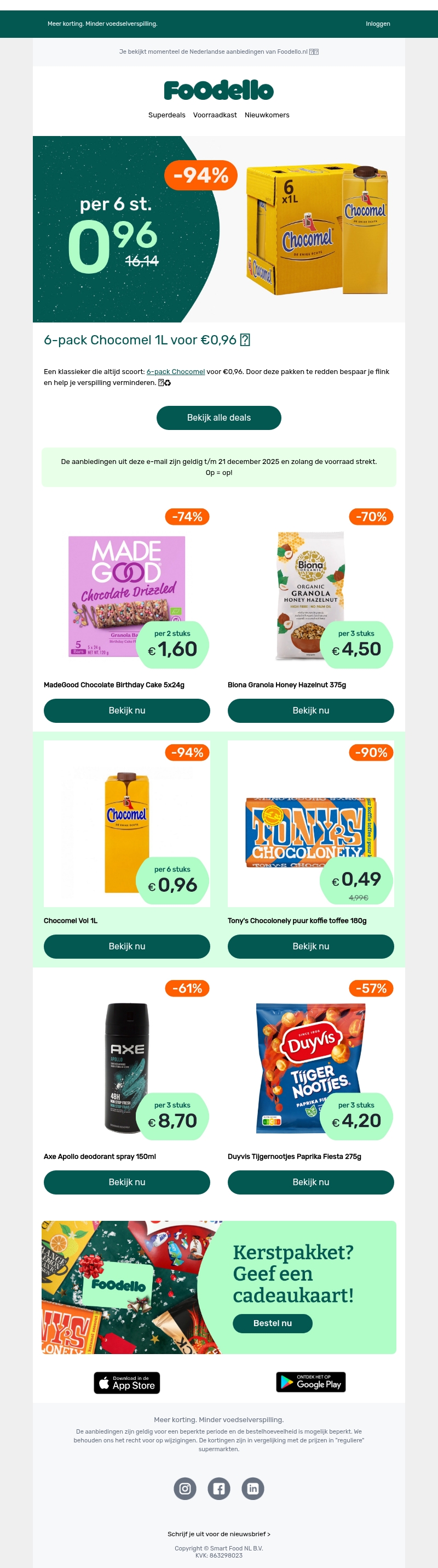 6-pack Chocomel 1L voor €0,96 🤩 6-pack Chocomel 1L voor €0,96 🤩