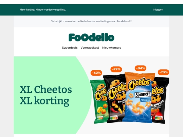 3 zakken Cheetos Spinners - €0,99 🎉