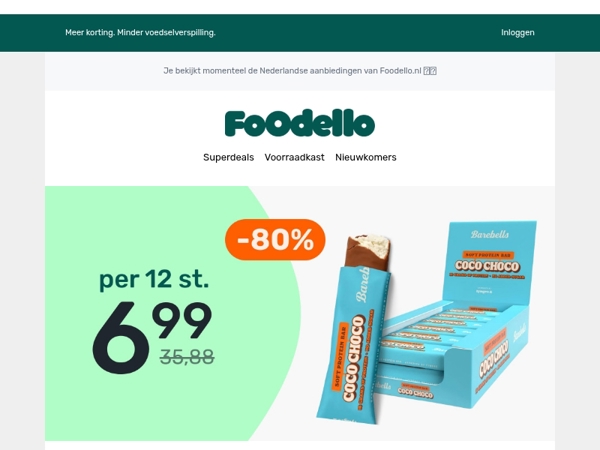 12x Barebells voor €6,99 😍