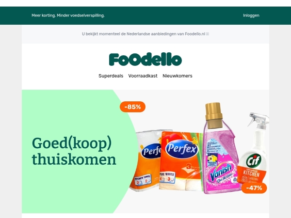 Begin september fris: Vanish voor €1,99 🧺