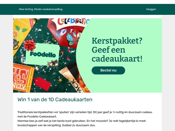 Win 'n Cadeaukaart van €20
