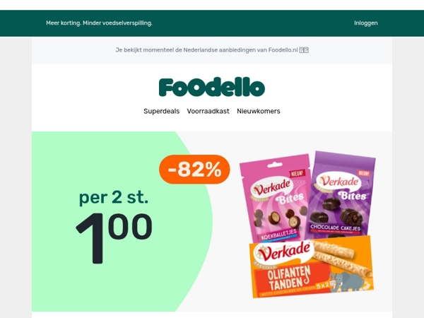 2x Verkade Chocolade €0,50🍫