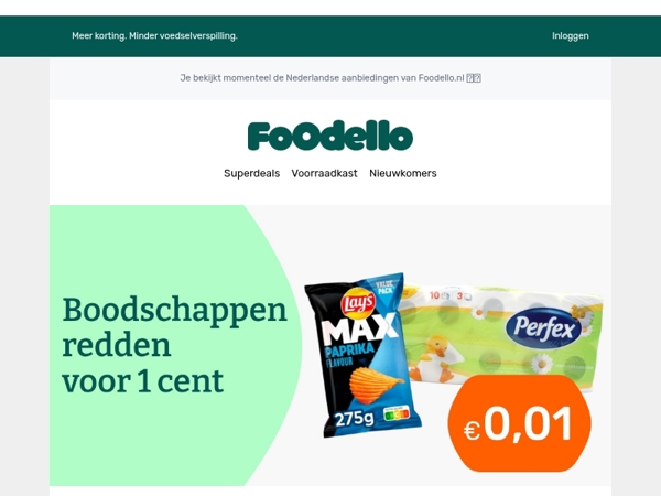 Wc-papier & Lay's chips voor €0,01 🤯