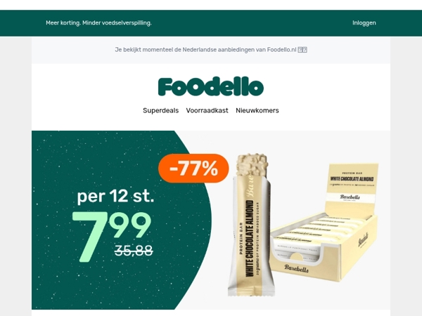 12 Barebells repen €7,99 💪