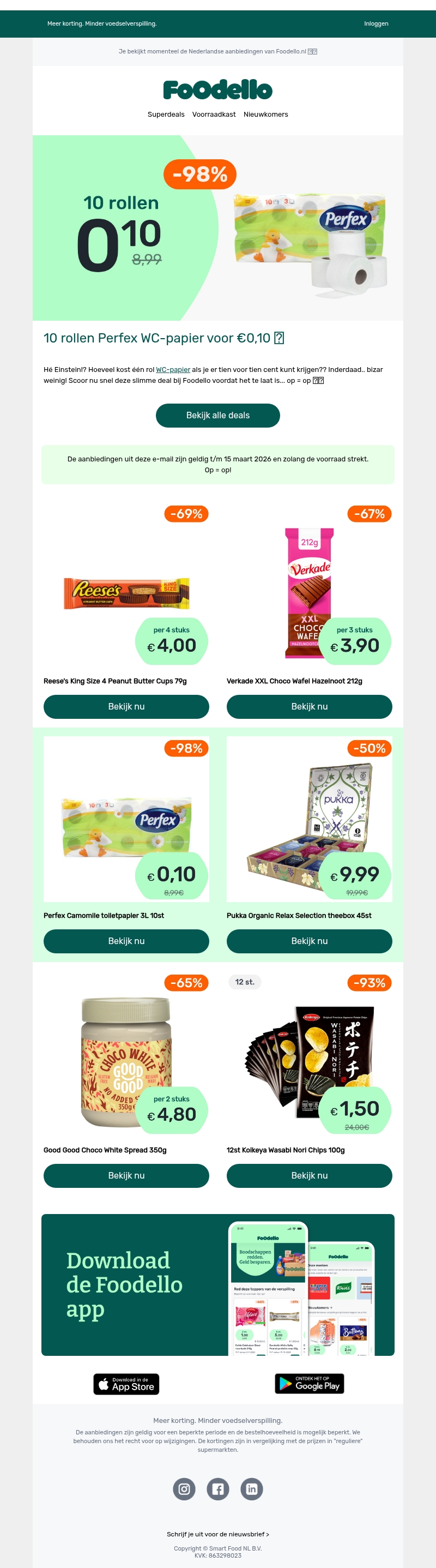 10 rollen Perfex WC-papier voor β¬0,10 π€― 10 rollen Perfex WC-papier voor β¬0,10 π€―