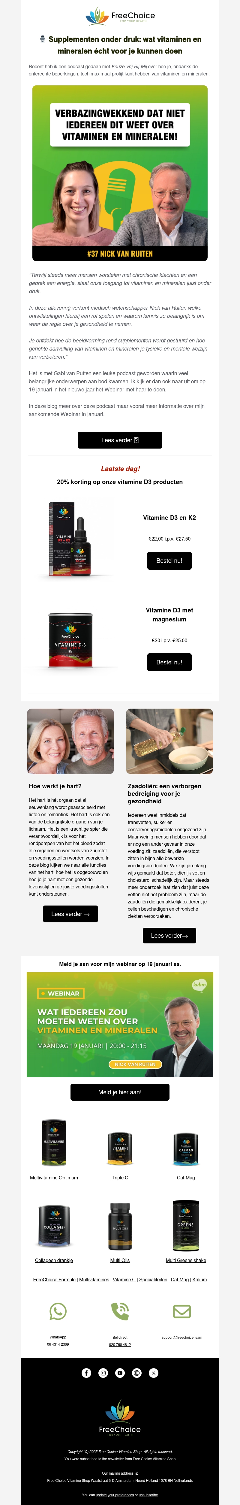 🎙 Supplementen onder druk: wat vitaminen en mineralen écht voor je kunnen doen 🎙 Supplementen onder druk: wat vitaminen en mineralen écht voor je kunnen doen