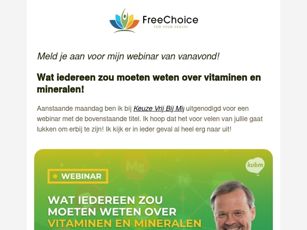 🎙️Vanavond: Wat iedereen zou moeten weten over vitaminen en mineralen!