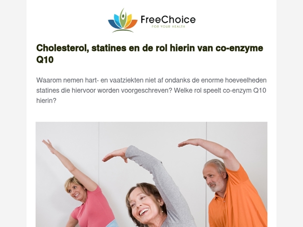 🧡 Cholesterol, statines en de rol hierin van co-enzym Q10