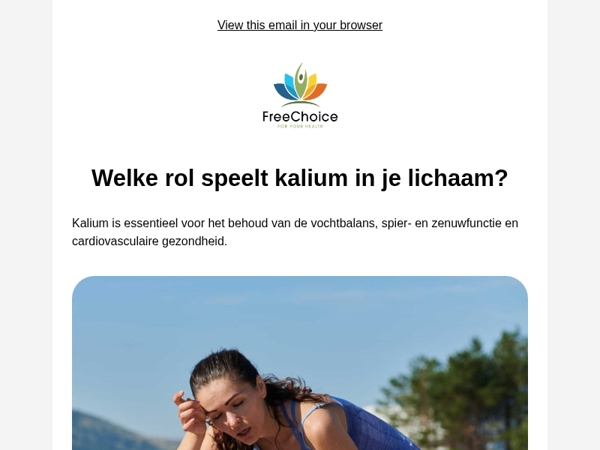 🥵 Welke rol speelt kalium in je lichaam?