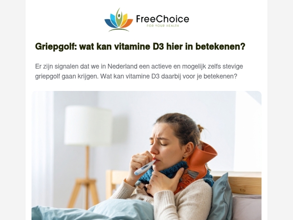 🤧 Griepgolf: wat kan vitamine D3 hier in betekenen?