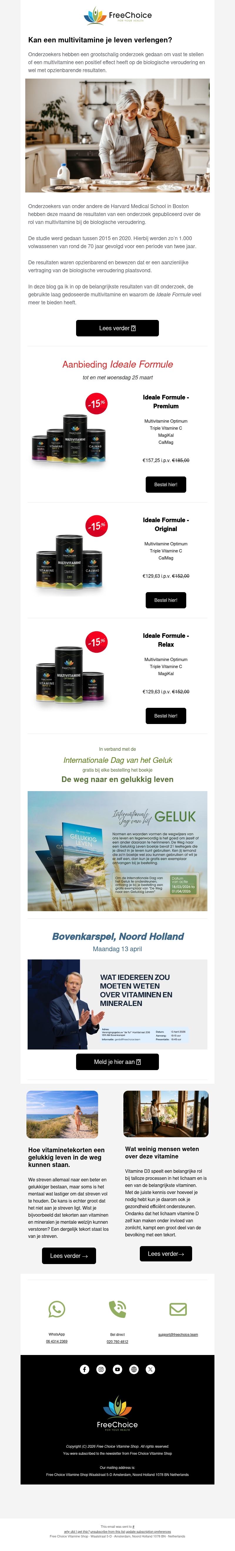 ⏳ Kan een multivitamine je leven verlengen? ⏳ Kan een multivitamine je leven verlengen?