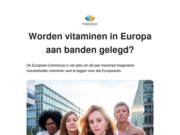 😲 Worden vitaminen in Europa aan banden gelegd?