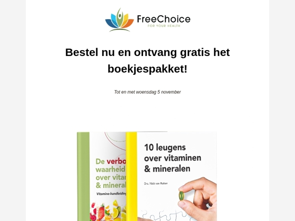 Laatste kans: Bestel ontvang gratis het boekjespakket!