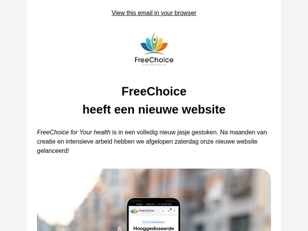 🖥️ FreeChoice for Your Health heeft een nieuwe website!