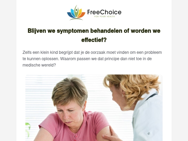 👨🏻‍⚕👩🏽‍⚕ Blijven we symptomen behandelen of worden we effectief?